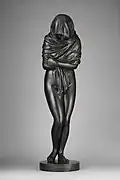 Winter; by Jean-Antoine Houdon; 1787; bronze; 143.5 x 39.1 x 50.5&nbsp;cm, height of the pedestal: 86.4&nbsp;cm; Metropolitan Museum of Art