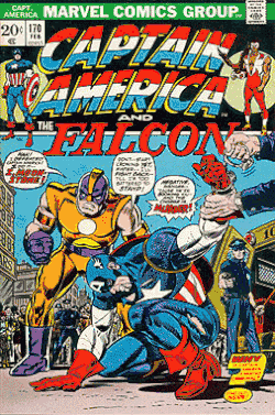 Moonstone on the cover of Captain America #170