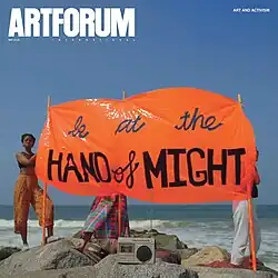 Artforum art magazine, featuring Cauleen Smith in a digital video Sojourner, May 2019