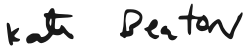 Signature of Kate Beaton