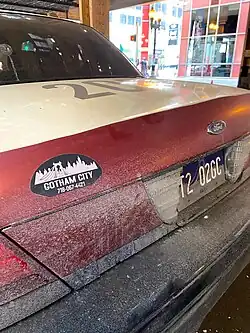 A Gotham City taxicab in The Batman.