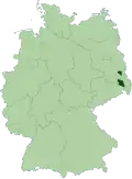 Sorbian language area in Germany