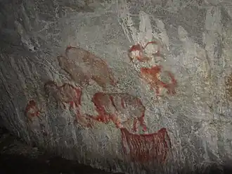 Cave paintings in the Shulgan-Tash Nature Reserve.