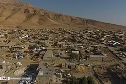Aerial photo of the village