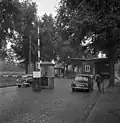 Border crossing Heerstraße in 1955.