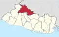 Location within El Salvador