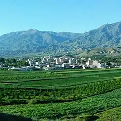 A photo of the city from far away.