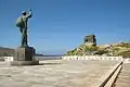 Chora of Andros, monument in front of the Maritime Museum