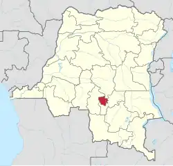Location of Kasaï-Oriental