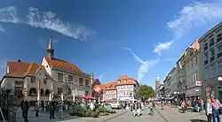 Göttingen market square and the old town hall