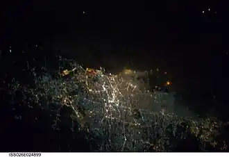 Jakarta in 2011, from the ISS