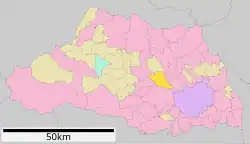 Location of Kawajima in Saitama Prefecture