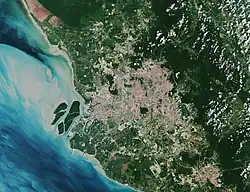 Greater Kuala Lumpur as seen from space