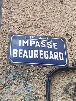 Street sign in the 1st arrondissement