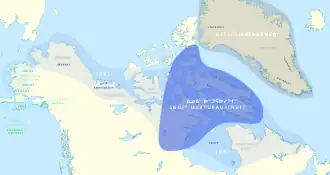 Map of Inuit and Greenlandic Sign Languages