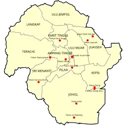 Kuala Pilah Town in Kuala Pilah District