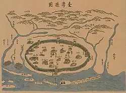 Taiwan County (modern Tainan) in 1747