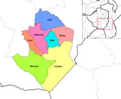 Districts of Masvingo province