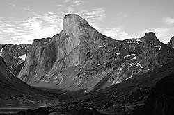 Mount Thor and its steep cliff