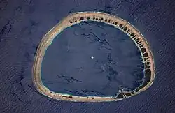 Nukuoro from space. Courtesy NASA