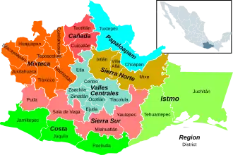 Oaxaca regions - Mixteca in the northwest