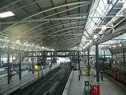 Leeds railway station is the busiest in the region.