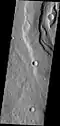 Padus Vallis, as seen by THEMIS.  Padus Vallis is in the Memnonia quadrangle.