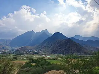 Sarawat Mountains in Al-Bahah