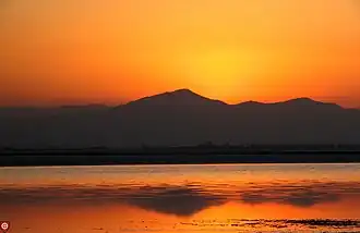Sunset in Meyqan Lagoon.