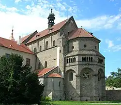 12th century Romanesque St. Procopius Basilica in Třebíč