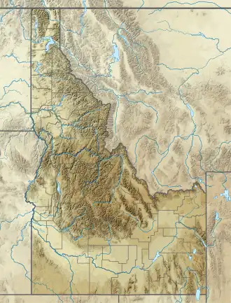 Clearwater Mountains is located in Idaho