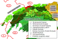 Silesian Foothills, marked in red and labeled with D2
