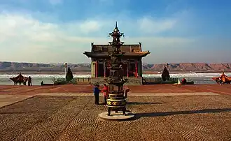 Western gate of a Temple of Heshen (River God) in Hequ, Xinzhou.