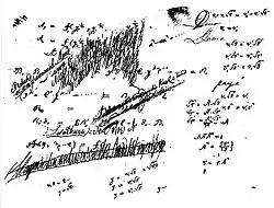 From a notebook of Niels Henrik Abel