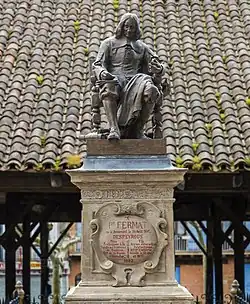 Monument to Fermat in Beaumont-de-Lomagne in Tarn-et-Garonne, southern France
