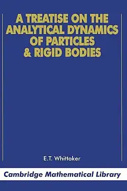 Textbook cover of Analytical Dynamics of Particles and Rigid BOdies