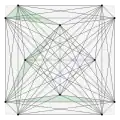 12 points in a square, 3 of 20 minimal triangles shaded (
  
    
      
        A
        ≈
        0.0326
      
    
    {\displaystyle A\approx 0.0326}
  
)