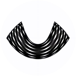 An orbit of the swinging Atwood's machine for , , and zero initial velocity.