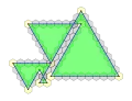 A serial-sided isogon order 11, internal angle 60°.Spirolateral 60°114,5,7,8.