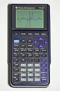 TI-81, c. 1990, the first graphing calculator made by Texas Instruments