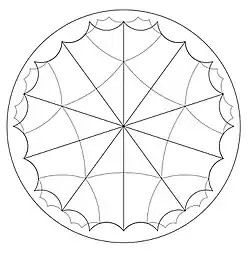 Adjusting to tiling by triangles with angles π/5, π/10, π/10