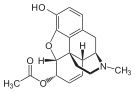 Chemical structure of 6-MAM.