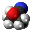 Spacefill model of acetone cyanohydrin