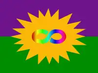 The 2015 autistic pride flag by Joseph Redford