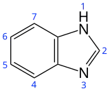 Skeletal formula with numbering convention