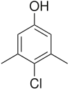 Kekulé, skeletal formula of chloroxylenol