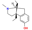 Chemical structure of etazocine.