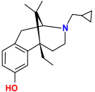 Chemical structure of gemazocine.
