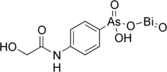 Structural formula of glycobiarsol