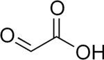 Skeletal formula of glyoxylic acid